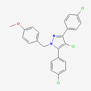 4-chloro-3,5-bis(4-chlorophenyl)-1-(4-methoxybenzyl)-1H-pyrazole