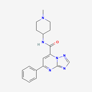 N-(1-methylpiperidin-4-yl)-5-phenyl[1,2,4]triazolo[1,5-a]pyrimidine-7-carboxamide