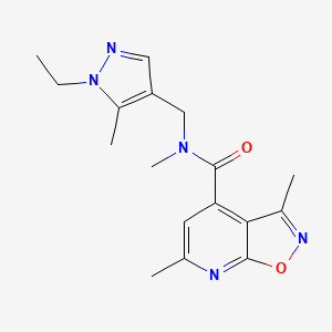 N-[(1-ethyl-5-methyl-1H-pyrazol-4-yl)methyl]-N,3,6-trimethyl[1,2]oxazolo[5,4-b]pyridine-4-carboxamide