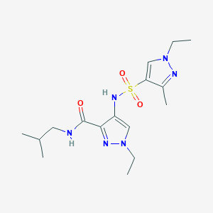 1-ethyl-4-{[(1-ethyl-3-methyl-1H-pyrazol-4-yl)sulfonyl]amino}-N-(2-methylpropyl)-1H-pyrazole-3-carboxamide