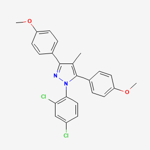 1-(2,4-dichlorophenyl)-3,5-bis(4-methoxyphenyl)-4-methyl-1H-pyrazole