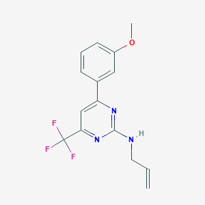 4-(3-methoxyphenyl)-N-(prop-2-en-1-yl)-6-(trifluoromethyl)pyrimidin-2-amine