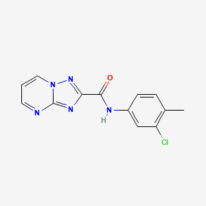 N-(3-chloro-4-methylphenyl)[1,2,4]triazolo[1,5-a]pyrimidine-2-carboxamide