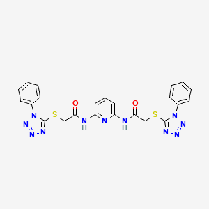 N,N'-pyridine-2,6-diylbis{2-[(1-phenyl-1H-tetrazol-5-yl)sulfanyl]acetamide}