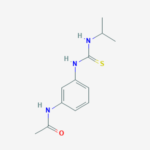 molecular formula C12H17N3OS B10927238 N-{3-[(propan-2-ylcarbamothioyl)amino]phenyl}acetamide 