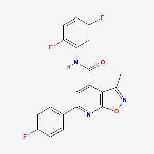 N-(2,5-difluorophenyl)-6-(4-fluorophenyl)-3-methyl[1,2]oxazolo[5,4-b]pyridine-4-carboxamide