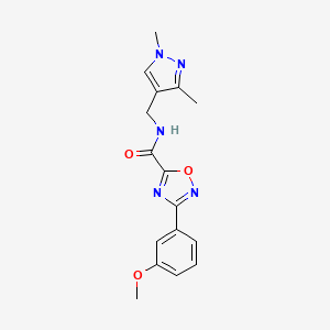 N-[(1,3-dimethyl-1H-pyrazol-4-yl)methyl]-3-(3-methoxyphenyl)-1,2,4-oxadiazole-5-carboxamide