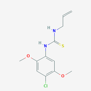 molecular formula C12H15ClN2O2S B10927332 1-(4-Chloro-2,5-dimethoxyphenyl)-3-prop-2-en-1-ylthiourea 