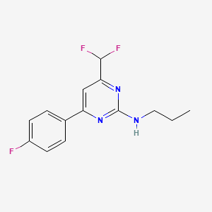 4-(difluoromethyl)-6-(4-fluorophenyl)-N-propylpyrimidin-2-amine