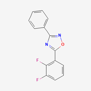 molecular formula C14H8F2N2O B10927446 5-(2,3-Difluorophenyl)-3-phenyl-1,2,4-oxadiazole 