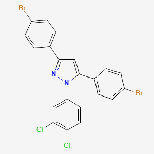 3,5-bis(4-bromophenyl)-1-(3,4-dichlorophenyl)-1H-pyrazole