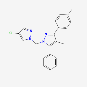 1-[(4-chloro-1H-pyrazol-1-yl)methyl]-4-methyl-3,5-bis(4-methylphenyl)-1H-pyrazole