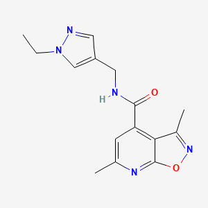 N-[(1-ethyl-1H-pyrazol-4-yl)methyl]-3,6-dimethyl[1,2]oxazolo[5,4-b]pyridine-4-carboxamide