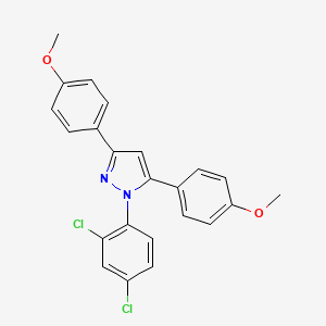 1-(2,4-dichlorophenyl)-3,5-bis(4-methoxyphenyl)-1H-pyrazole