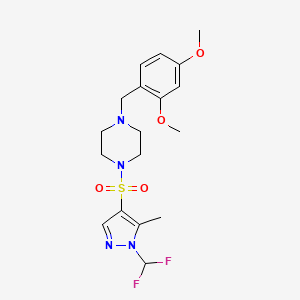 1-{[1-(difluoromethyl)-5-methyl-1H-pyrazol-4-yl]sulfonyl}-4-(2,4-dimethoxybenzyl)piperazine