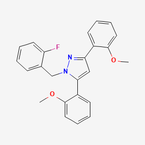 1-(2-fluorobenzyl)-3,5-bis(2-methoxyphenyl)-1H-pyrazole