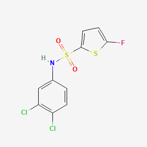 molecular formula C10H6Cl2FNO2S2 B10927739 N-(3,4-Dichlorophenyl)-5-fluorothiophene-2-sulfonamide 