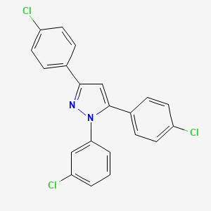 1-(3-chlorophenyl)-3,5-bis(4-chlorophenyl)-1H-pyrazole