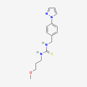 1-(3-methoxypropyl)-3-[4-(1H-pyrazol-1-yl)benzyl]thiourea