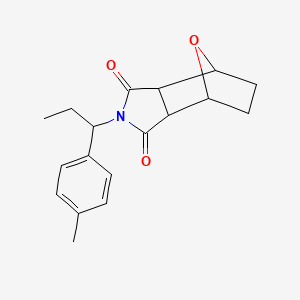 molecular formula C18H21NO3 B10928412 2-[1-(4-methylphenyl)propyl]hexahydro-1H-4,7-epoxyisoindole-1,3(2H)-dione 