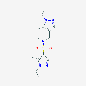 1-ethyl-N-[(1-ethyl-5-methyl-1H-pyrazol-4-yl)methyl]-N,5-dimethyl-1H-pyrazole-4-sulfonamide