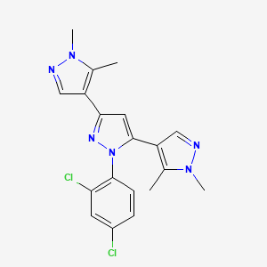 1-(2,4-dichlorophenyl)-3,5-bis(1,5-dimethylpyrazol-4-yl)pyrazole