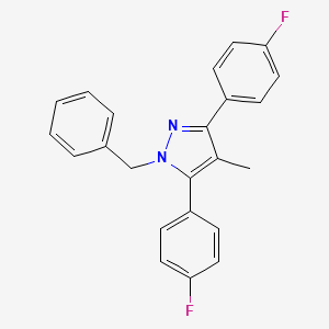 1-benzyl-3,5-bis(4-fluorophenyl)-4-methyl-1H-pyrazole