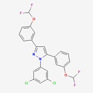 1-(3,5-Dichlorophenyl)-3,5-bis[3-(difluoromethoxy)phenyl]-1H-pyrazole