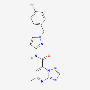 N-[1-(4-bromobenzyl)-1H-pyrazol-3-yl]-5-methyl[1,2,4]triazolo[1,5-a]pyrimidine-7-carboxamide