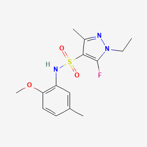 1-Ethyl-5-fluoro-N-(2-methoxy-5-methylphenyl)-3-methyl-1H-pyrazole-4-sulfonamide