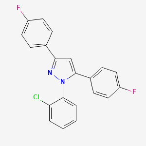 1-(2-chlorophenyl)-3,5-bis(4-fluorophenyl)-1H-pyrazole