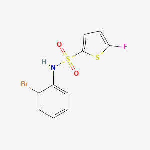 molecular formula C10H7BrFNO2S2 B10928562 N-(2-Bromophenyl)-5-fluorothiophene-2-sulfonamide 