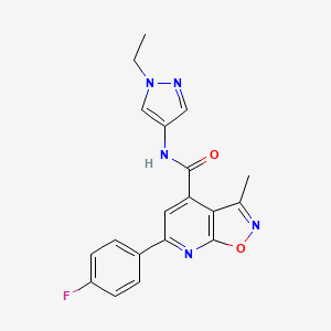 N-(1-ethyl-1H-pyrazol-4-yl)-6-(4-fluorophenyl)-3-methyl[1,2]oxazolo[5,4-b]pyridine-4-carboxamide