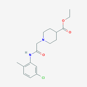 Ethyl 1-{2-[(5-chloro-2-methylphenyl)amino]-2-oxoethyl}piperidine-4-carboxylate