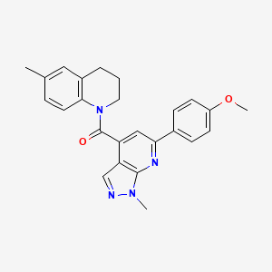 [6-(4-methoxyphenyl)-1-methyl-1H-pyrazolo[3,4-b]pyridin-4-yl](6-methyl-3,4-dihydroquinolin-1(2H)-yl)methanone