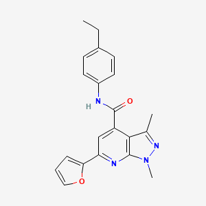 N-(4-ethylphenyl)-6-(furan-2-yl)-1,3-dimethyl-1H-pyrazolo[3,4-b]pyridine-4-carboxamide