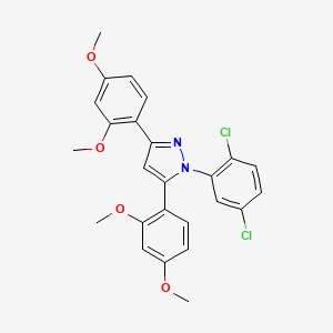 1-(2,5-dichlorophenyl)-3,5-bis(2,4-dimethoxyphenyl)-1H-pyrazole