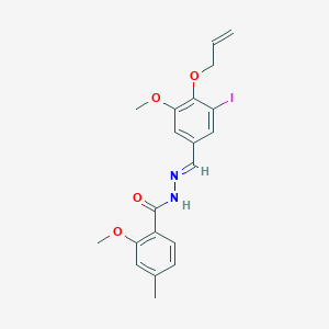 N'-{(E)-[3-iodo-5-methoxy-4-(prop-2-en-1-yloxy)phenyl]methylidene}-2-methoxy-4-methylbenzohydrazide