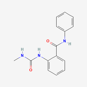 molecular formula C15H15N3O2 B10928800 2-[(methylcarbamoyl)amino]-N-phenylbenzamide 