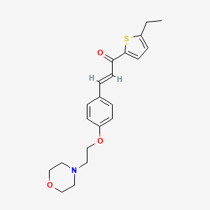 (2E)-1-(5-ethylthiophen-2-yl)-3-{4-[2-(morpholin-4-yl)ethoxy]phenyl}prop-2-en-1-one