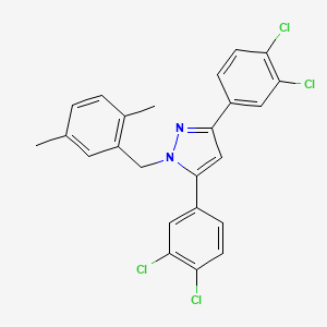 3,5-bis(3,4-dichlorophenyl)-1-(2,5-dimethylbenzyl)-1H-pyrazole