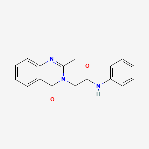 2-(2-methyl-4-oxoquinazolin-3(4H)-yl)-N-phenylacetamide