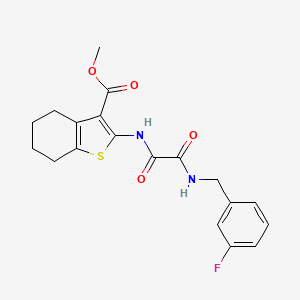 Methyl 2-({[(3-fluorobenzyl)amino](oxo)acetyl}amino)-4,5,6,7-tetrahydro-1-benzothiophene-3-carboxylate