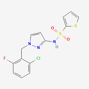 N-[1-(2-chloro-6-fluorobenzyl)-1H-pyrazol-3-yl]thiophene-2-sulfonamide