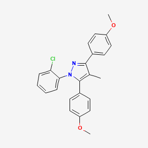 1-(2-chlorophenyl)-3,5-bis(4-methoxyphenyl)-4-methyl-1H-pyrazole