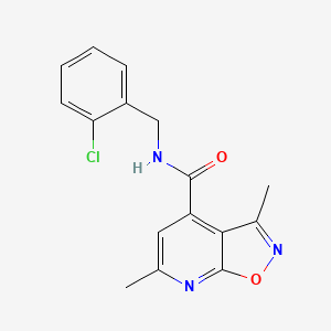 N-(2-chlorobenzyl)-3,6-dimethyl[1,2]oxazolo[5,4-b]pyridine-4-carboxamide