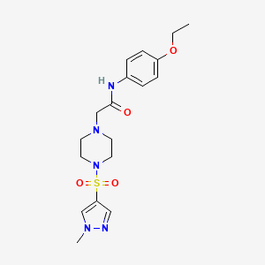 N-(4-ethoxyphenyl)-2-{4-[(1-methyl-1H-pyrazol-4-yl)sulfonyl]piperazin-1-yl}acetamide