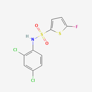 molecular formula C10H6Cl2FNO2S2 B10929381 N-(2,4-Dichlorophenyl)-5-fluorothiophene-2-sulfonamide 