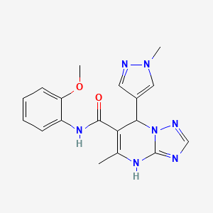 N-(2-methoxyphenyl)-5-methyl-7-(1-methyl-1H-pyrazol-4-yl)-4,7-dihydro[1,2,4]triazolo[1,5-a]pyrimidine-6-carboxamide