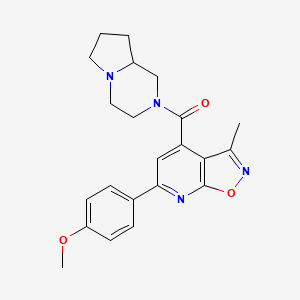 hexahydropyrrolo[1,2-a]pyrazin-2(1H)-yl[6-(4-methoxyphenyl)-3-methyl[1,2]oxazolo[5,4-b]pyridin-4-yl]methanone